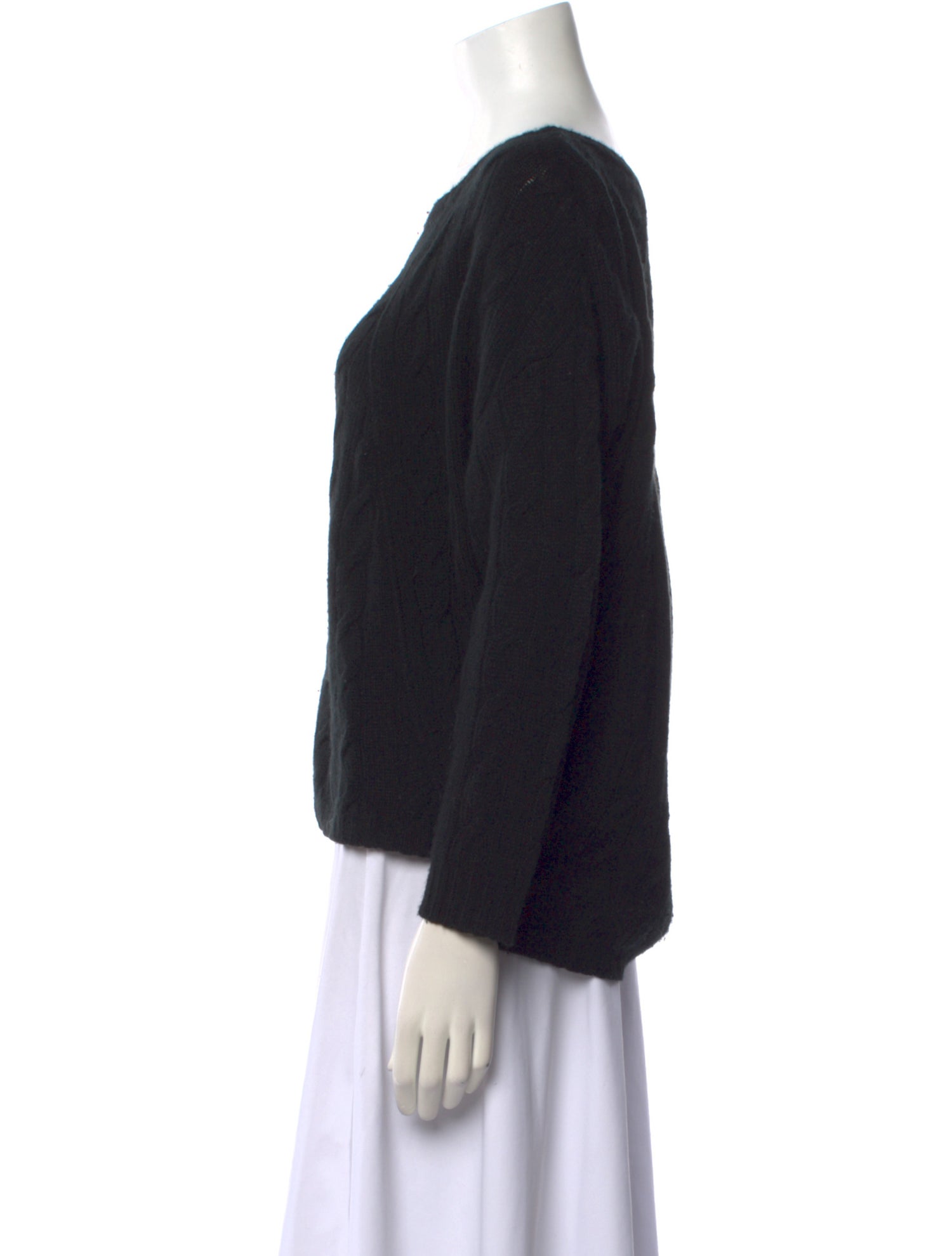 Ralph Lauren Black Label Cashmere Bateau Neckline Sweater