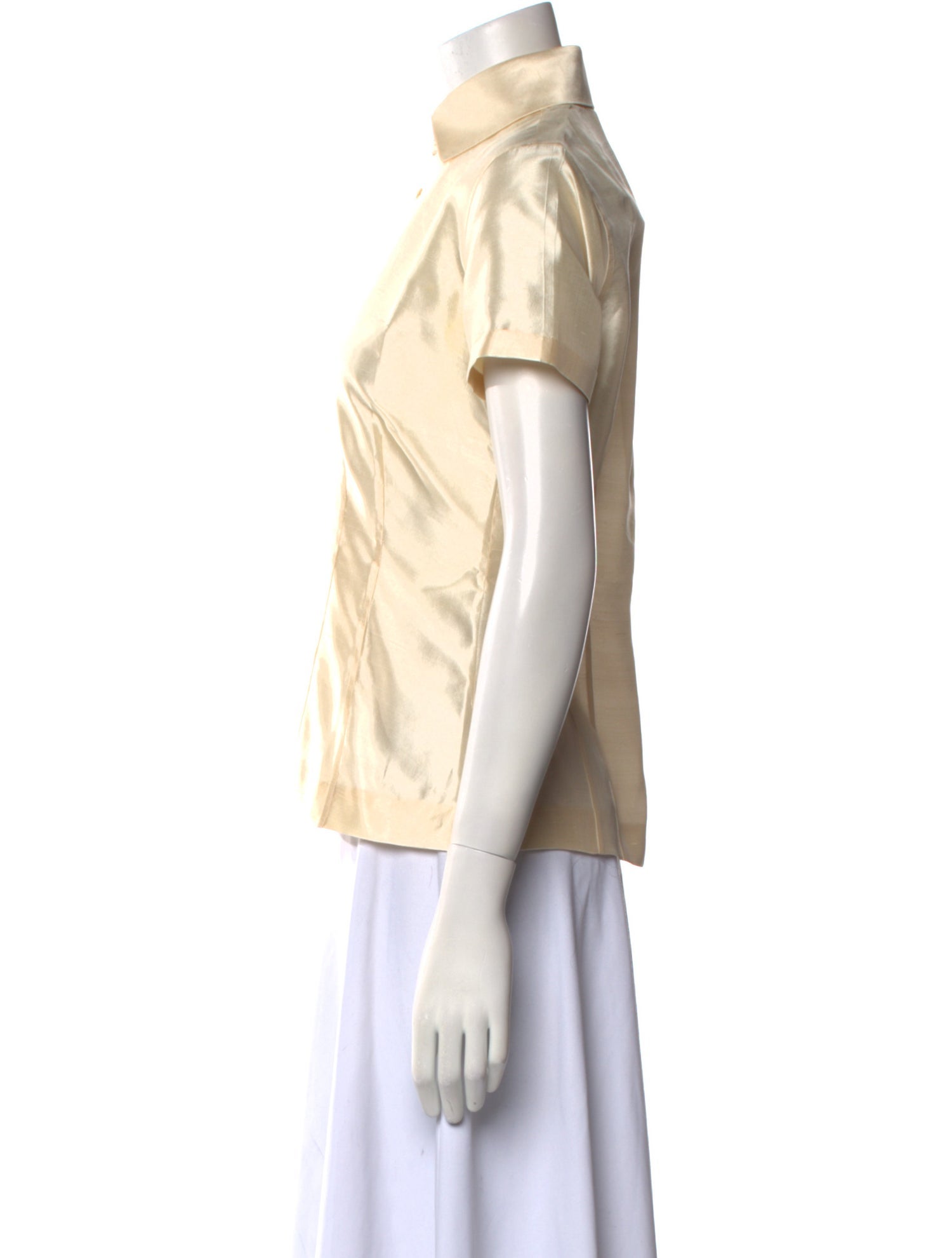 Ralph Lauren Black Label Short Sleeve Button-Up Top
