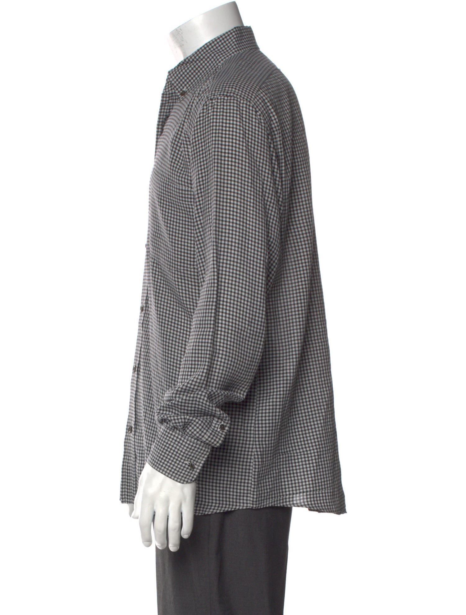 Ralph Lauren Black Label Plaid Print Long Sleeve Shirt