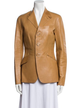 Ralph Lauren Black Label Leather Blazer