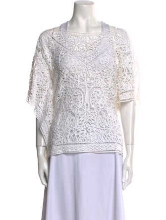 Ralph Lauren Black Label Square Neckline Short Sleeve Top