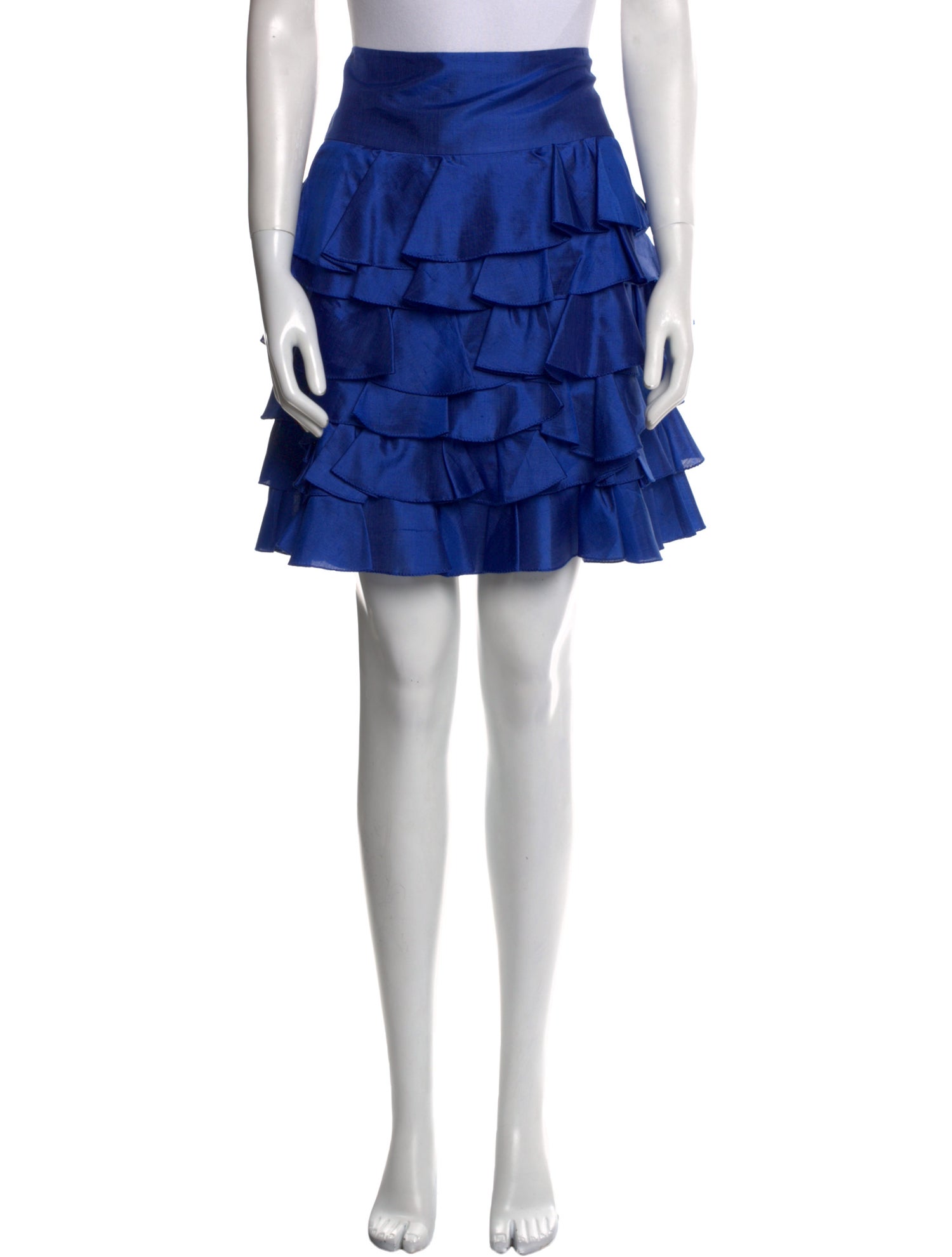 Ralph Lauren Black Label Silk Knee-Length Skirt