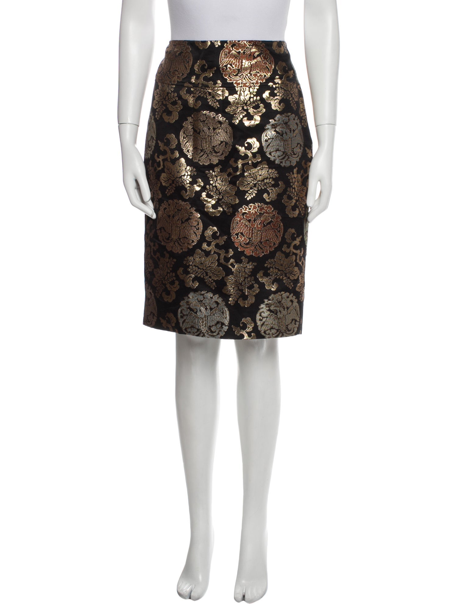 Ralph Lauren Black Label Printed Knee-Length Skirt