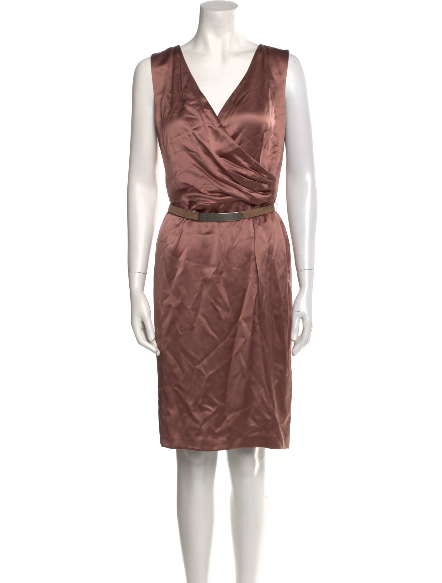 Ralph Lauren Black Label Silk Knee-Length Dress