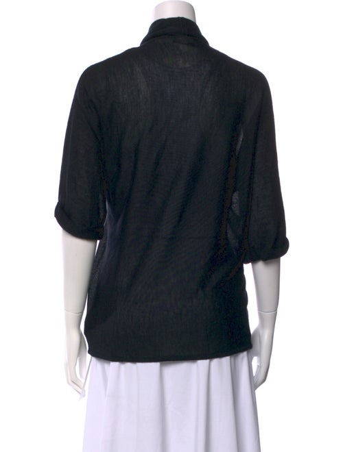 Ralph Lauren Black Label Cashmere Open Front Sweater