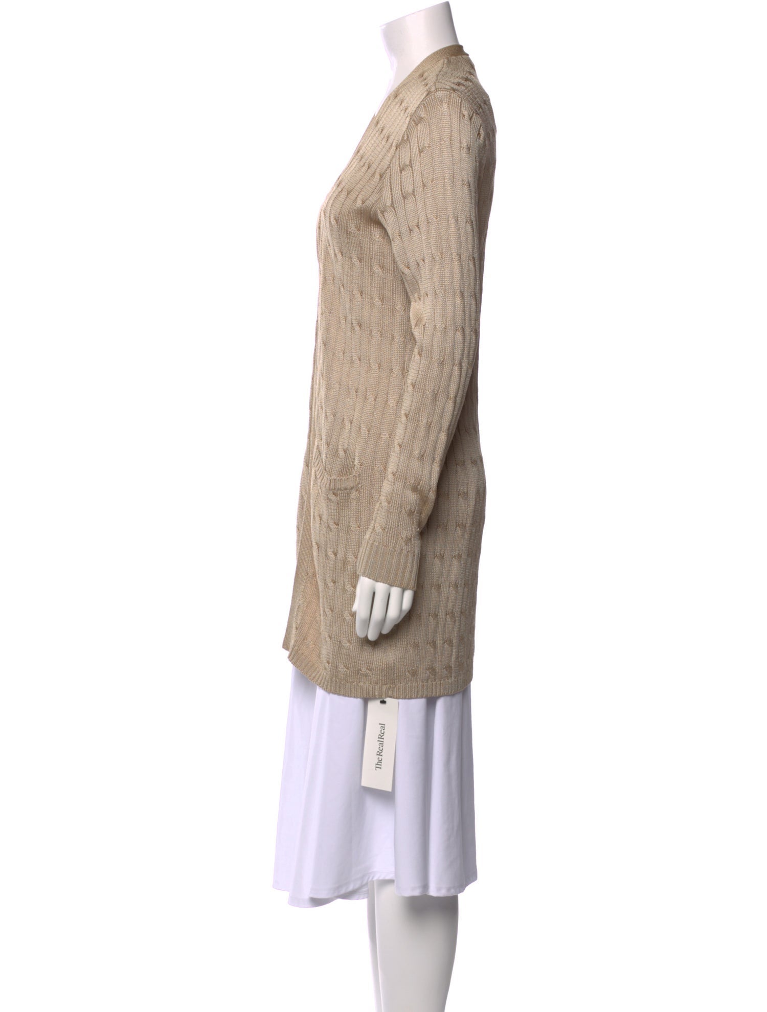 Ralph Lauren Black Label Silk Open Front Sweater