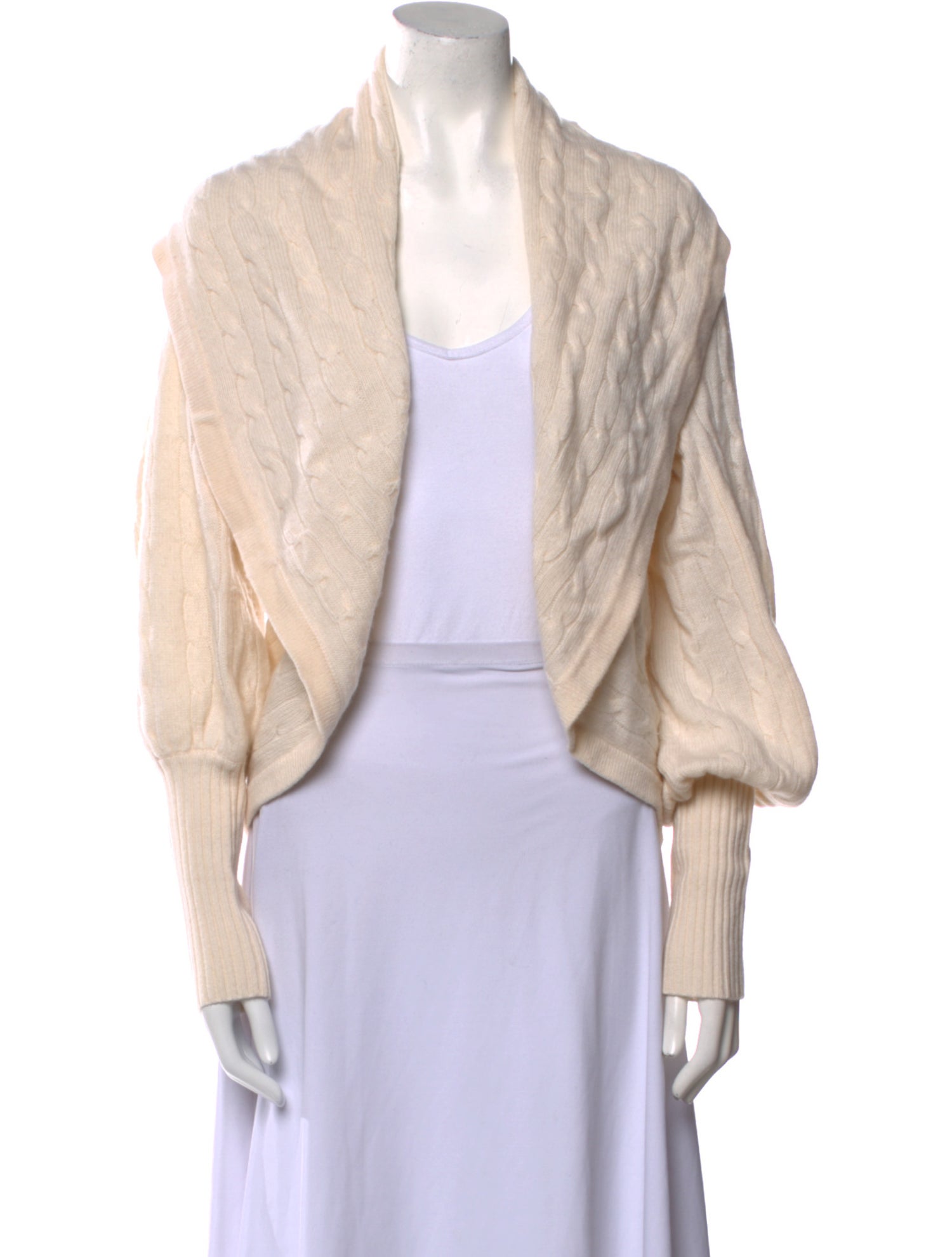 Ralph Lauren Black Label Cashmere Open Front Sweater