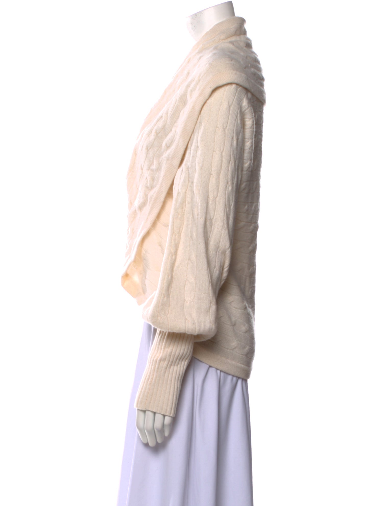 Ralph Lauren Black Label Cashmere Open Front Sweater