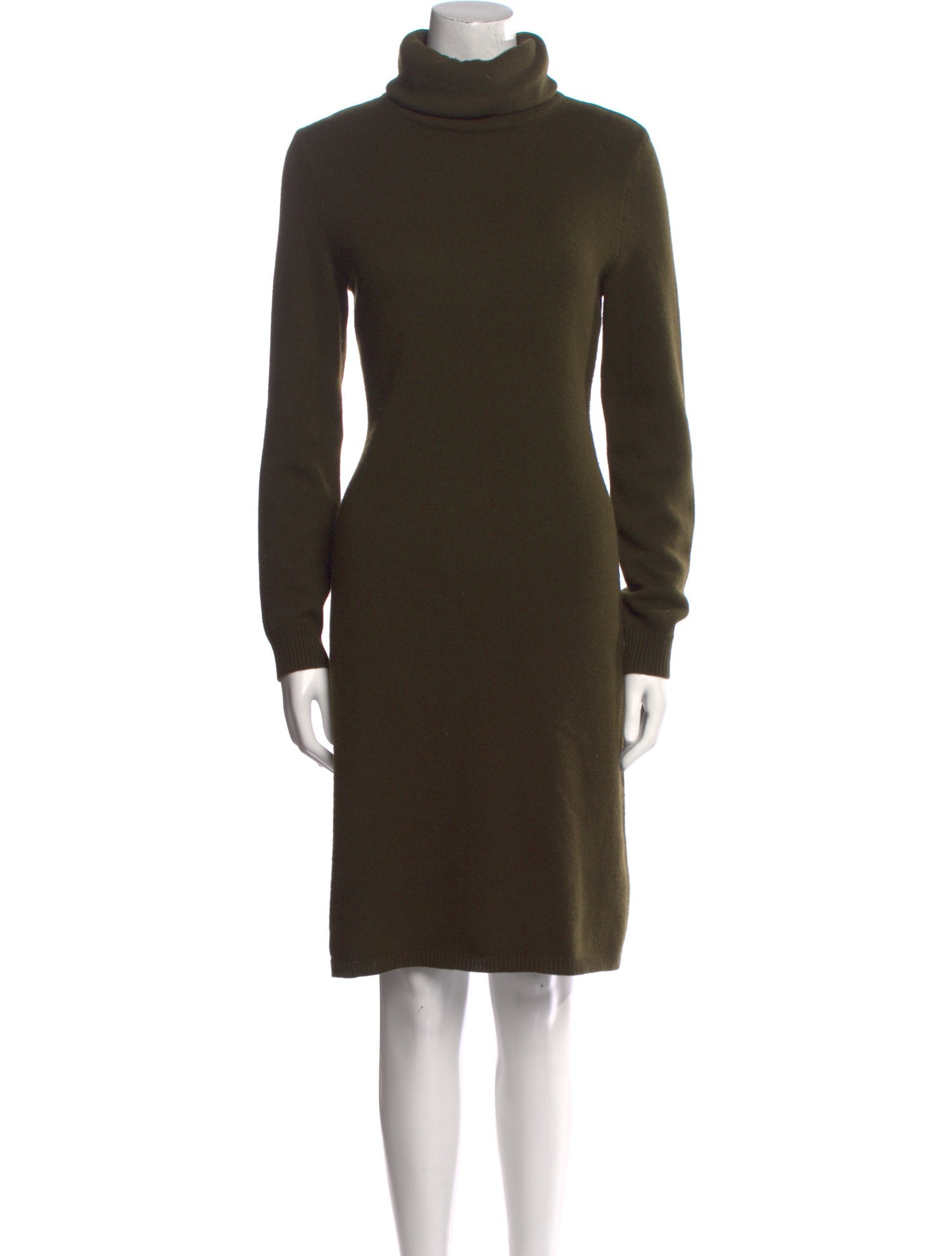 Ralph Lauren Black Label Merino Wool Knee-Length Dress