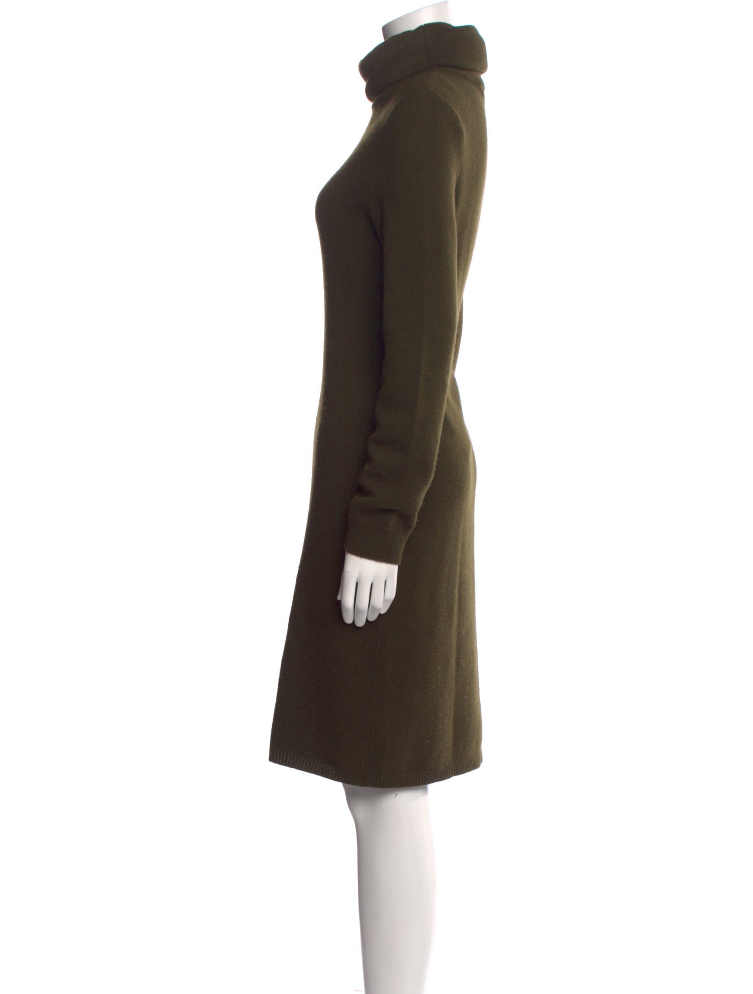 Ralph Lauren Black Label Merino Wool Knee-Length Dress