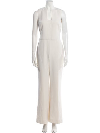 Ralph Lauren Black Label Wool Square Neckline Jumpsuit