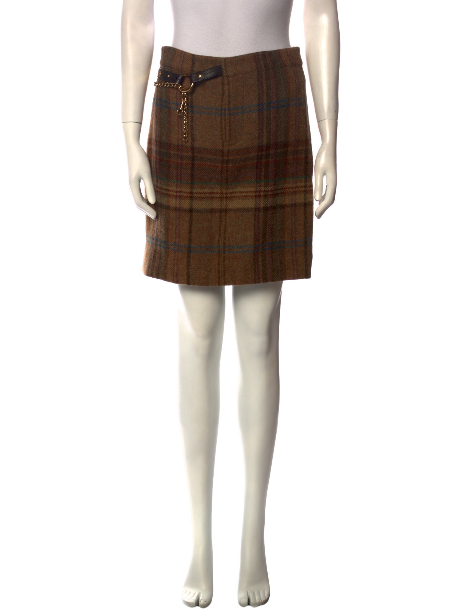 Ralph Lauren Black Label Wool Knee-Length Skirt