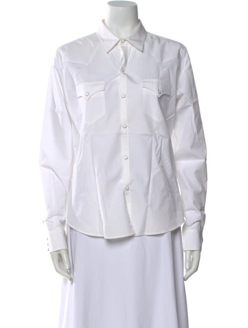 Ralph Lauren Black Label Long Sleeve Button-Up Top
