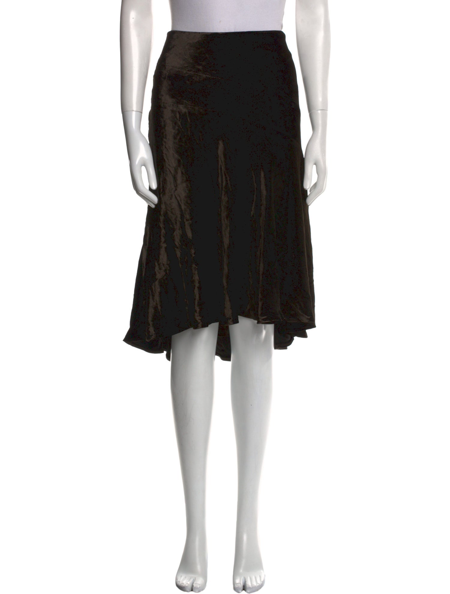 Ralph Lauren Black Label Silk Knee-Length Skirt