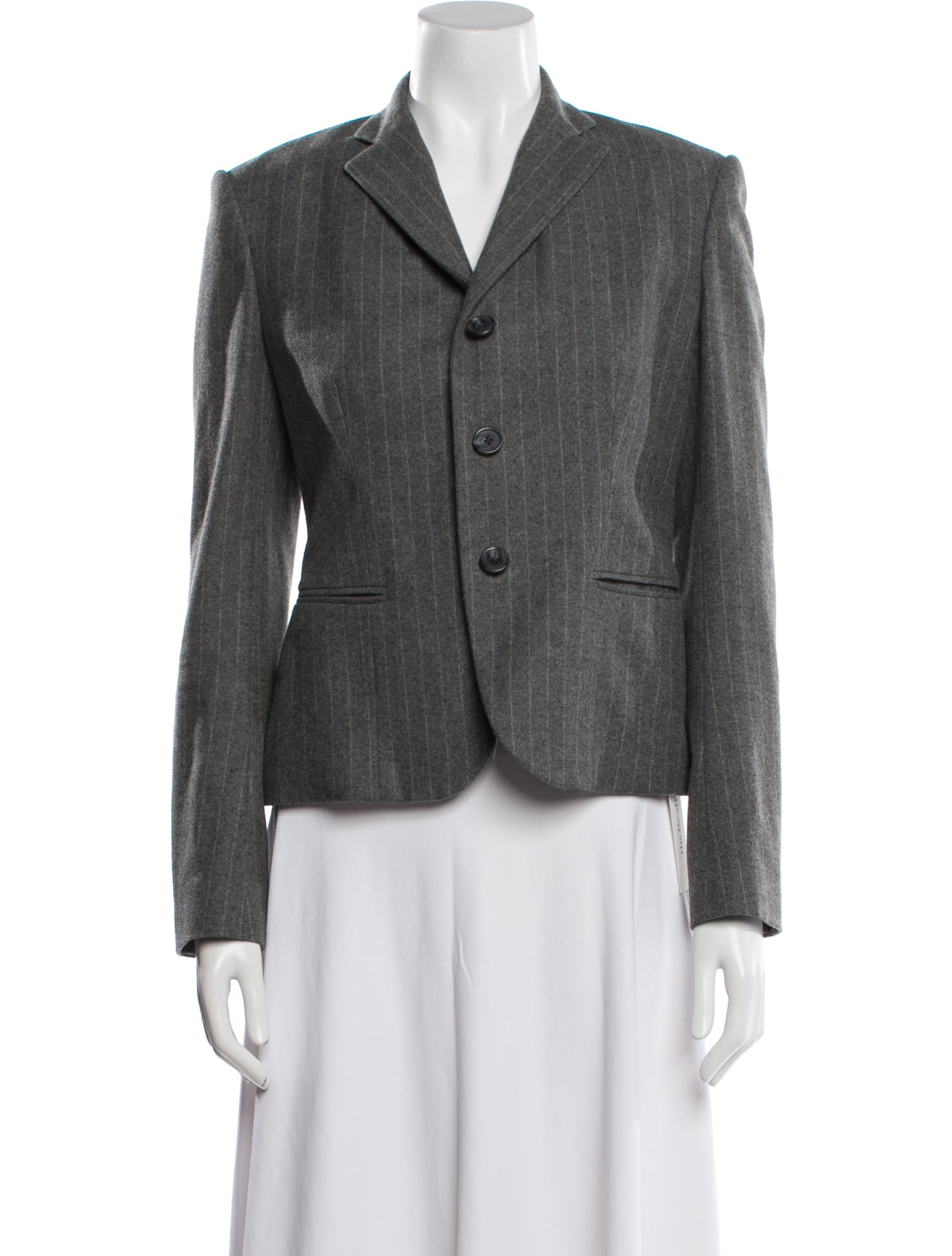 Ralph Lauren Black Label Merino Wool Striped Blazer