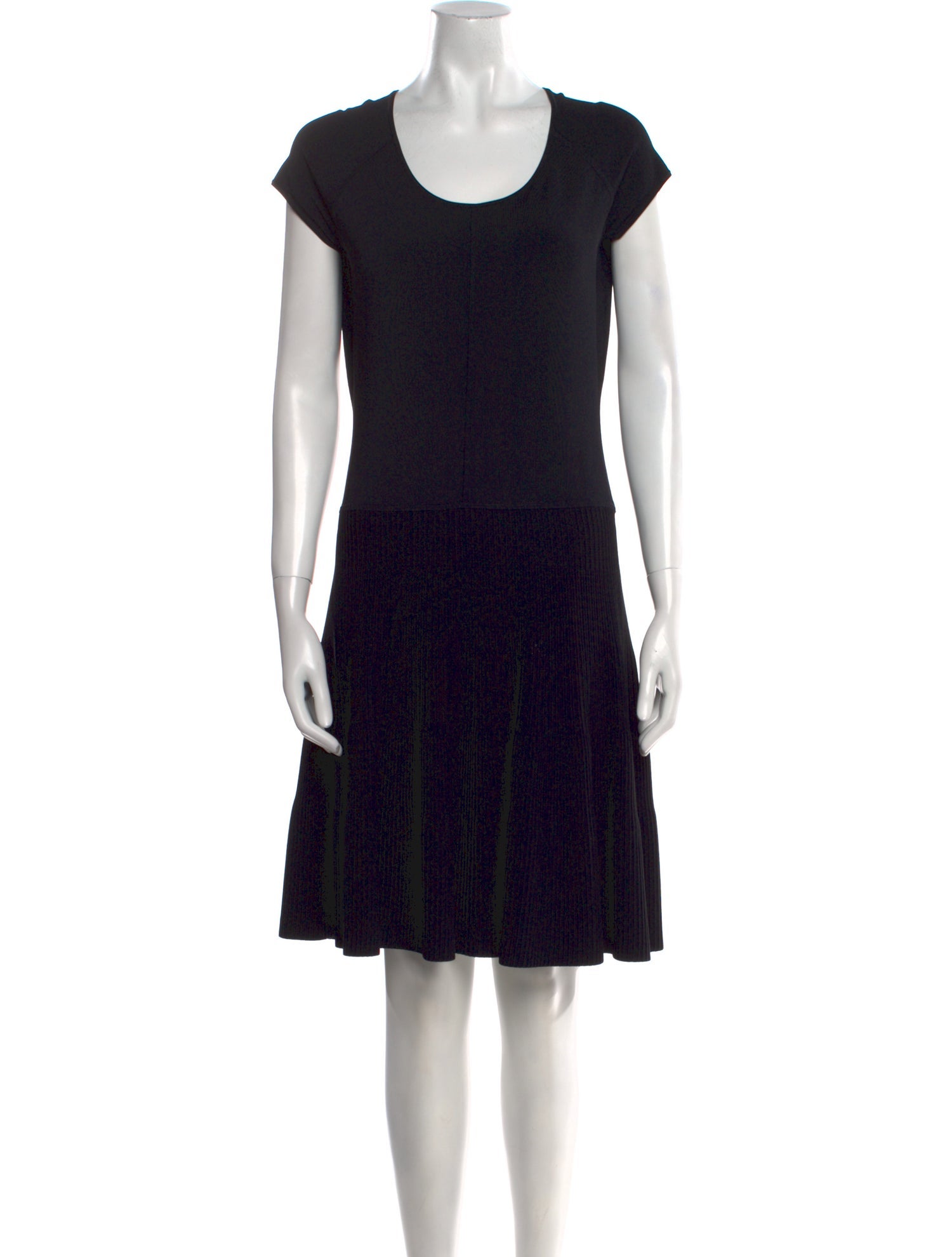 Ralph Lauren Black Label Scoop Neck Knee-Length Dress