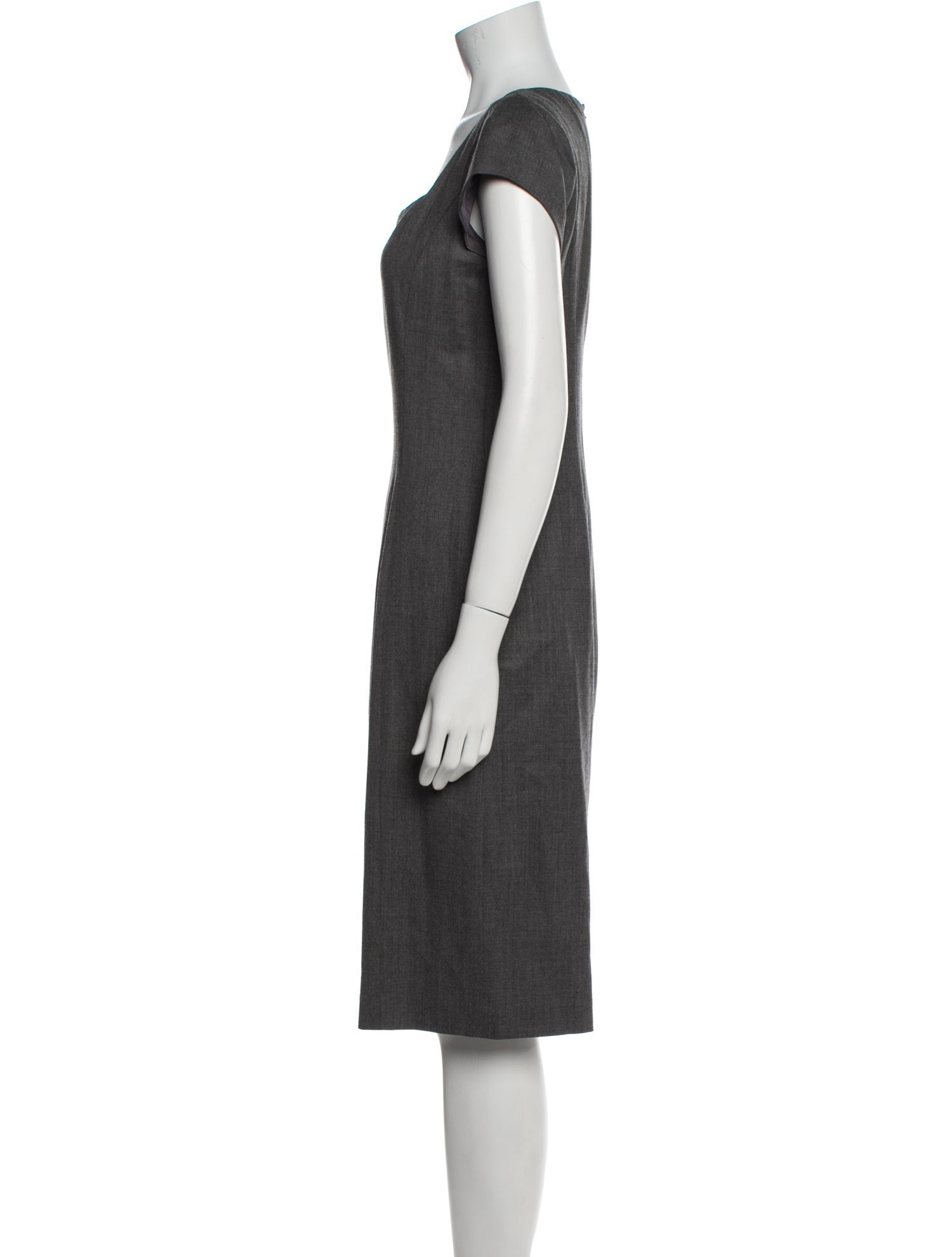 Ralph Lauren Black Label Wool Knee-Length Dress