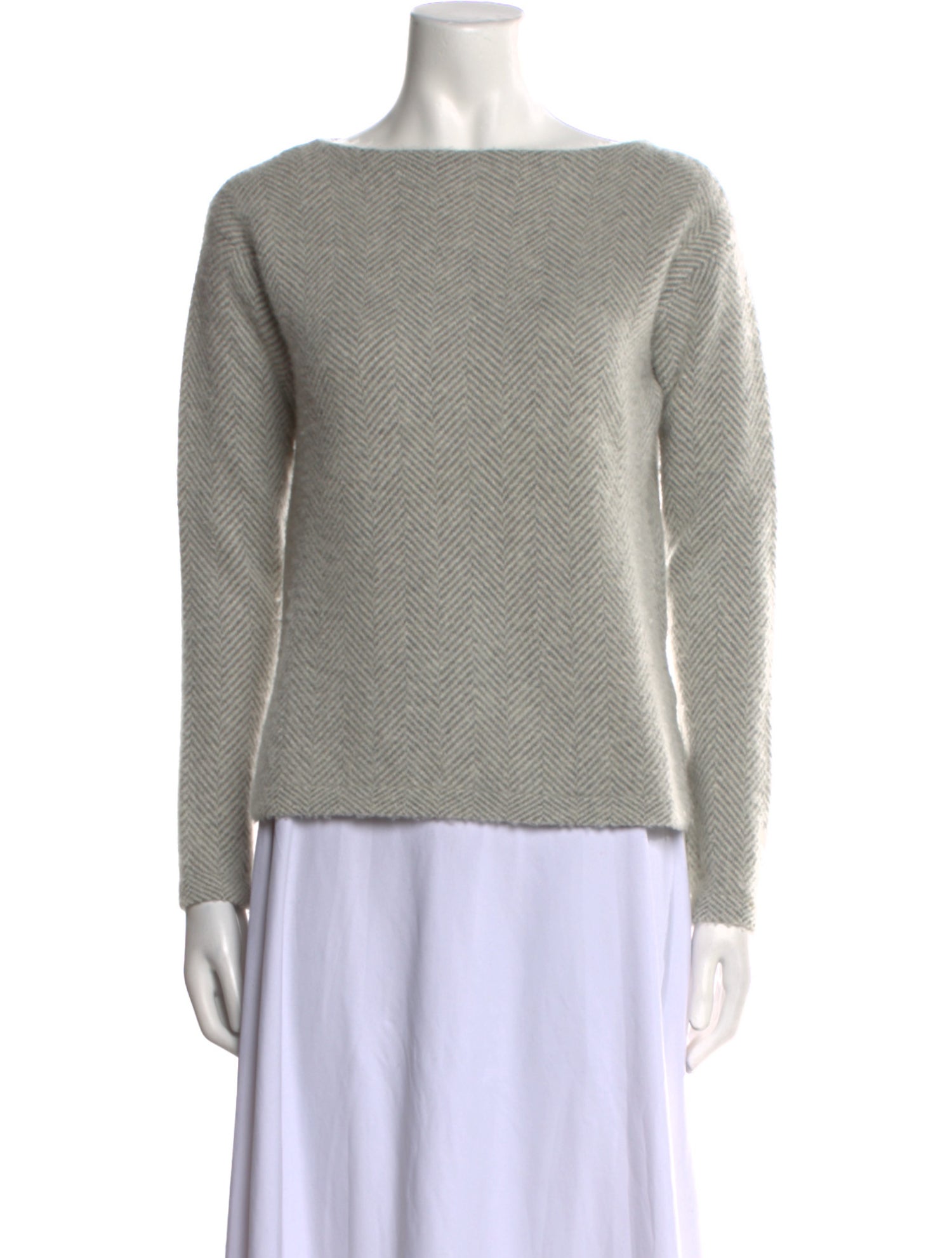 Ralph Lauren Black Label Cashmere Bateau Neckline Sweater