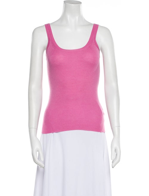 Ralph Lauren Black Label Lambswool Scoop Neck Top