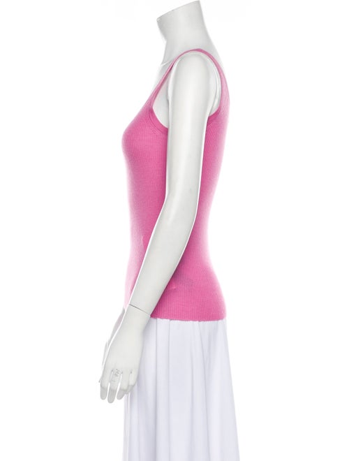 Ralph Lauren Black Label Lambswool Scoop Neck Top