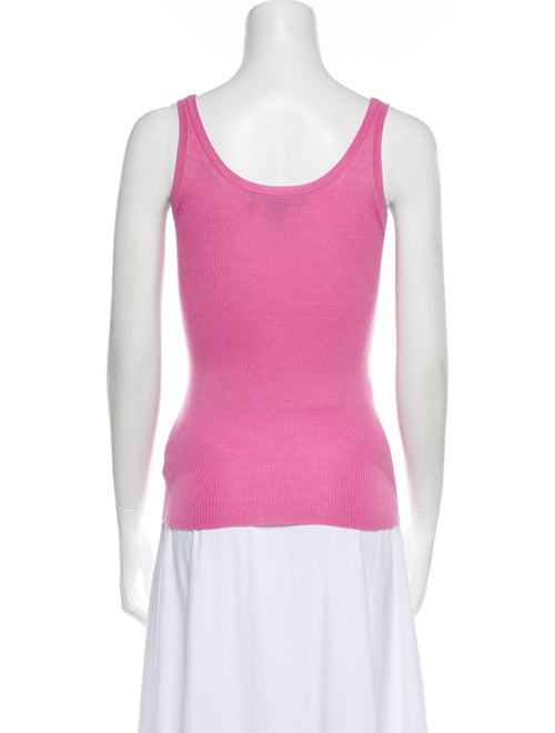 Ralph Lauren Black Label Lambswool Scoop Neck Top