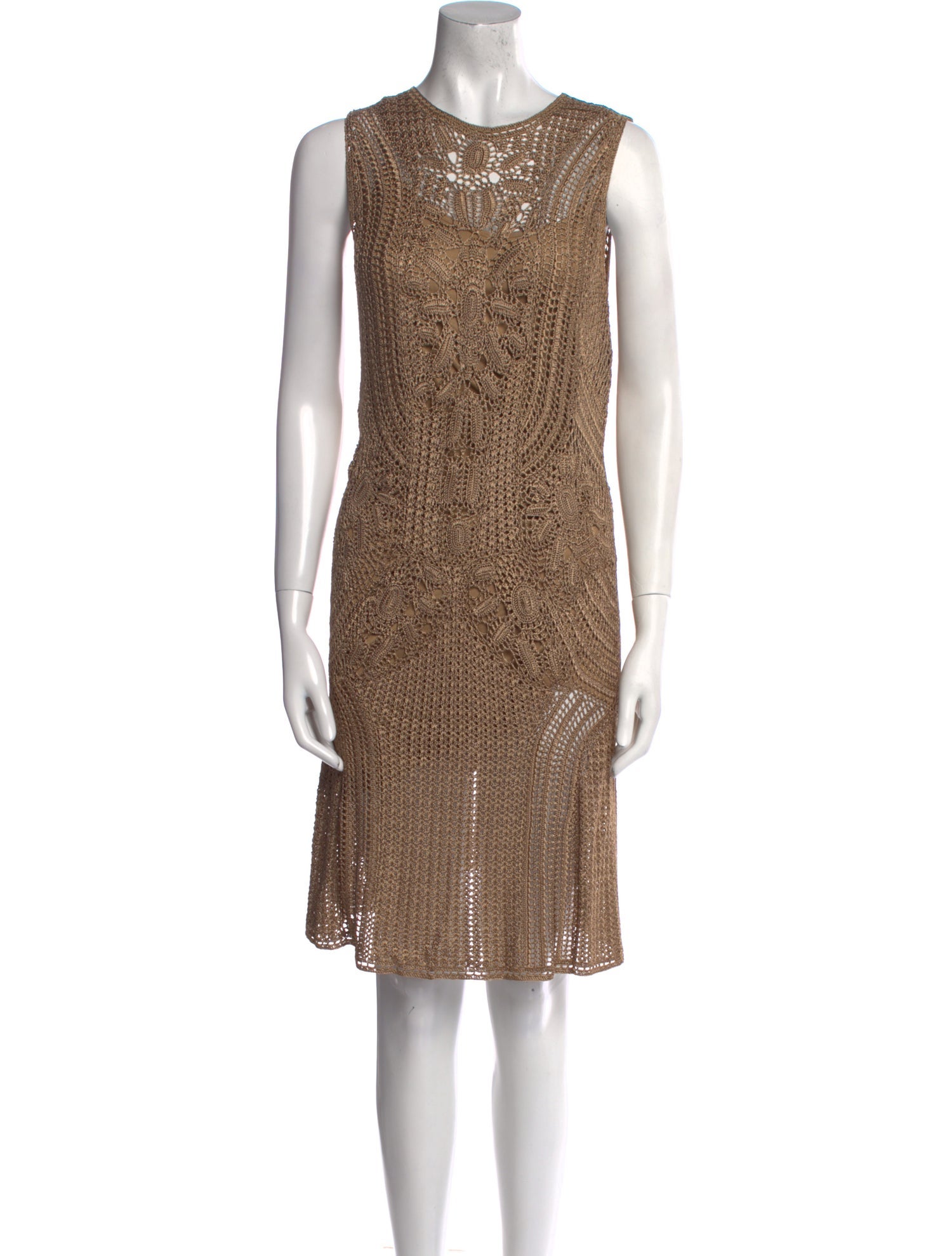 Ralph Lauren Black Label Crew Neck Knee-Length Dress