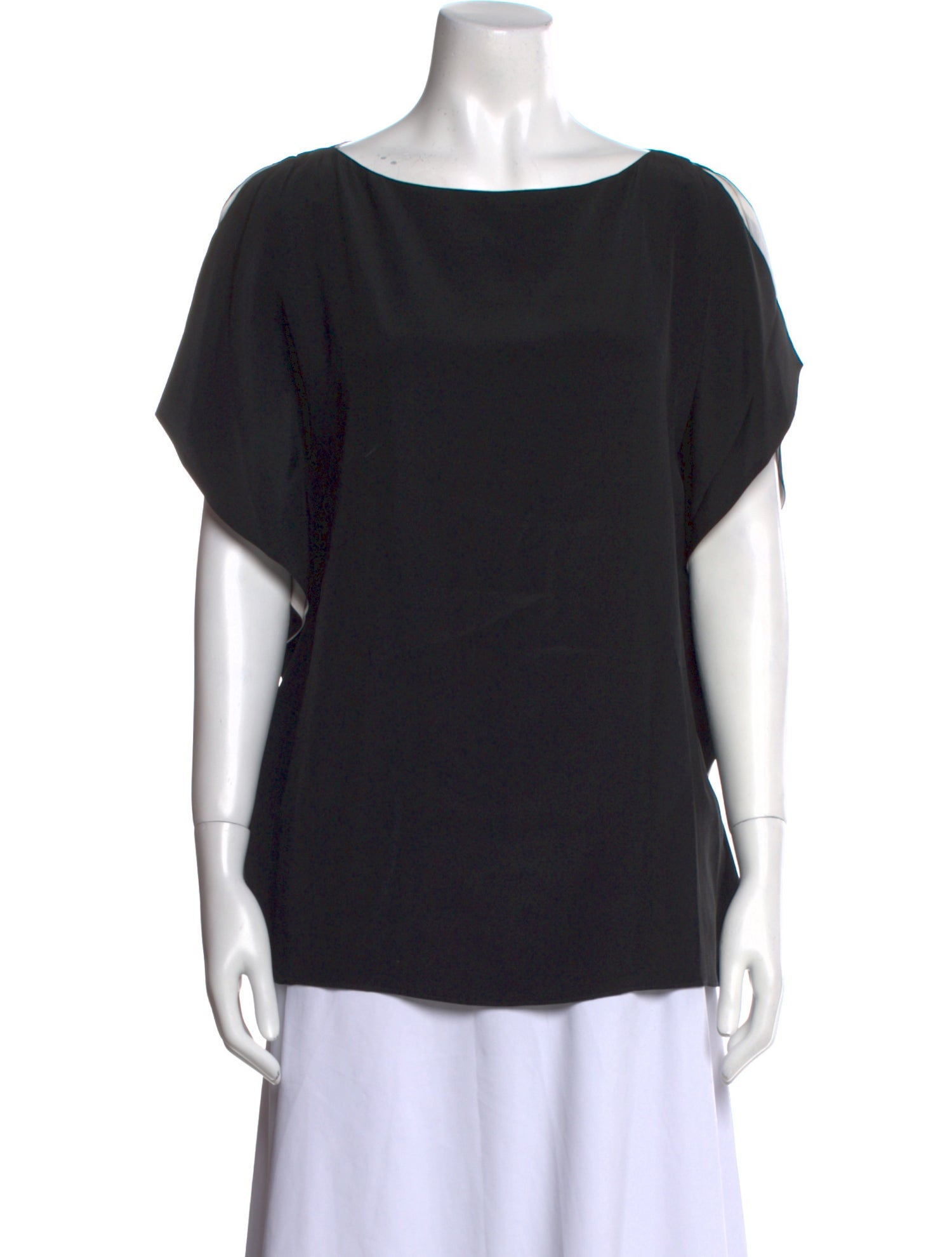 Ralph Lauren Black Label Silk Scoop Neck T-Shirt