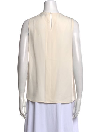 Ralph Lauren Black Label Silk Crew Neck Blouse