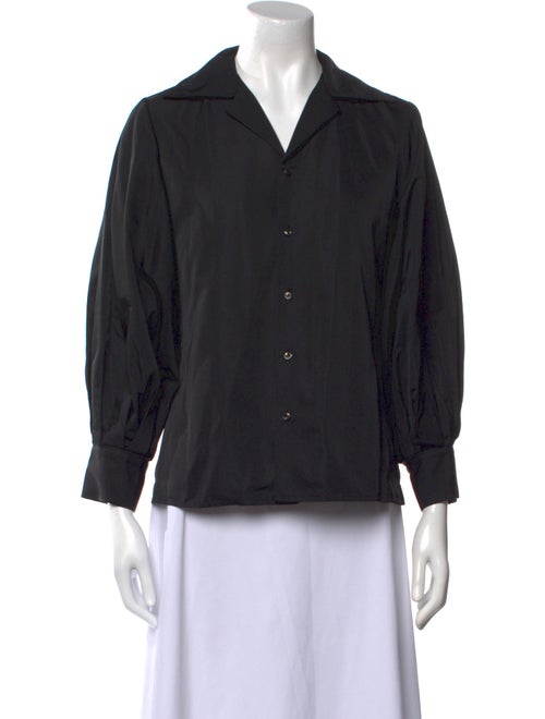 Ralph Lauren Black Label Three-Quarter Sleeve Button-Up Top