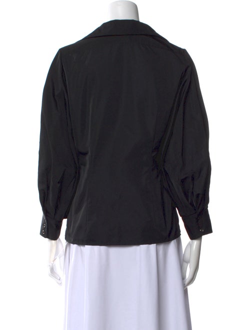 Ralph Lauren Black Label Three-Quarter Sleeve Button-Up Top