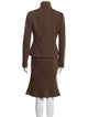 Ralph Lauren Black Label Wool Tweed Pattern Skirt Suit
