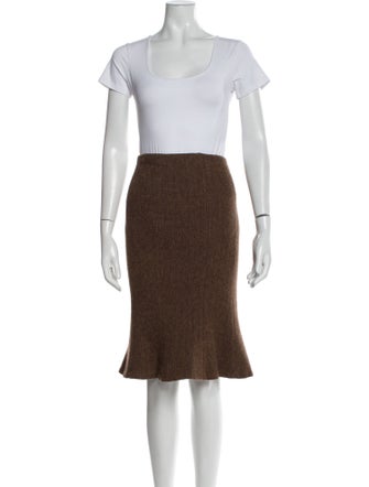 Ralph Lauren Black Label Wool Tweed Pattern Skirt Suit