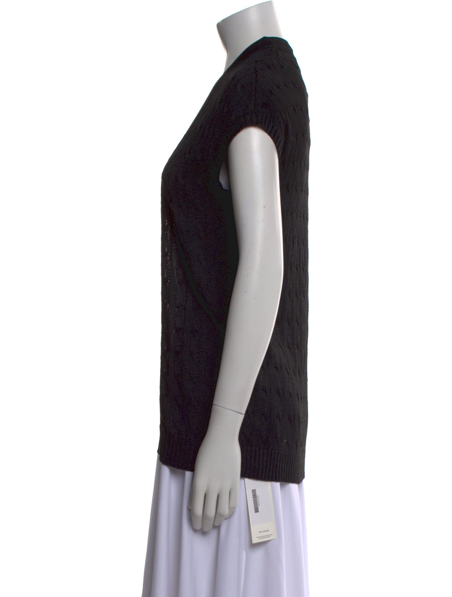 Ralph Lauren Black Label Silk Open Front Sweater