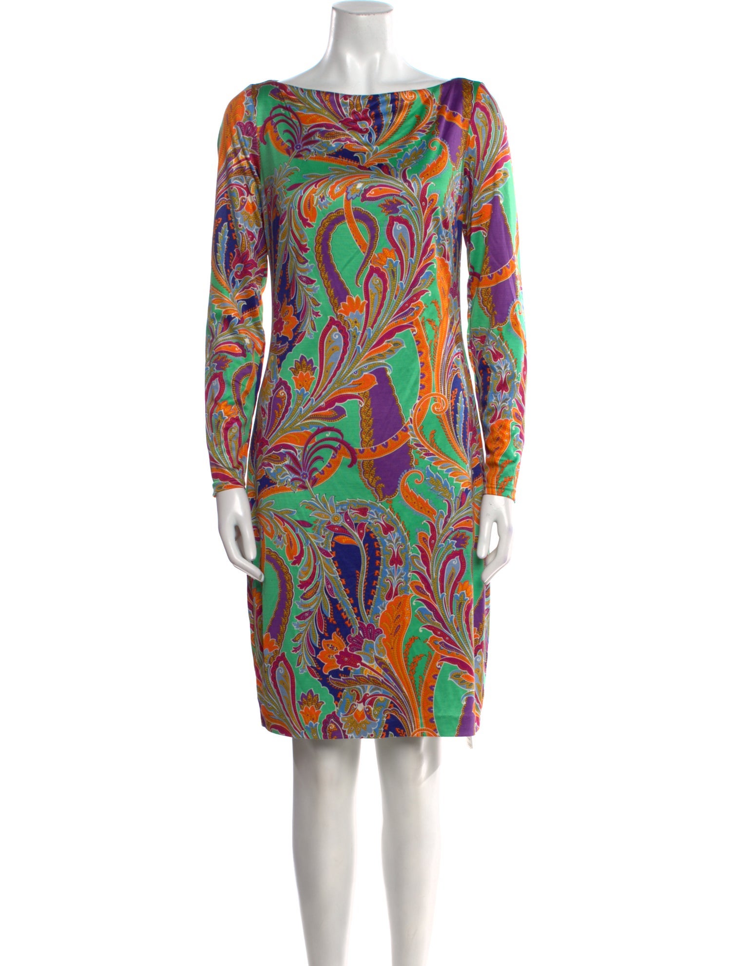 Ralph Lauren Black Label Silk Knee-Length Dress