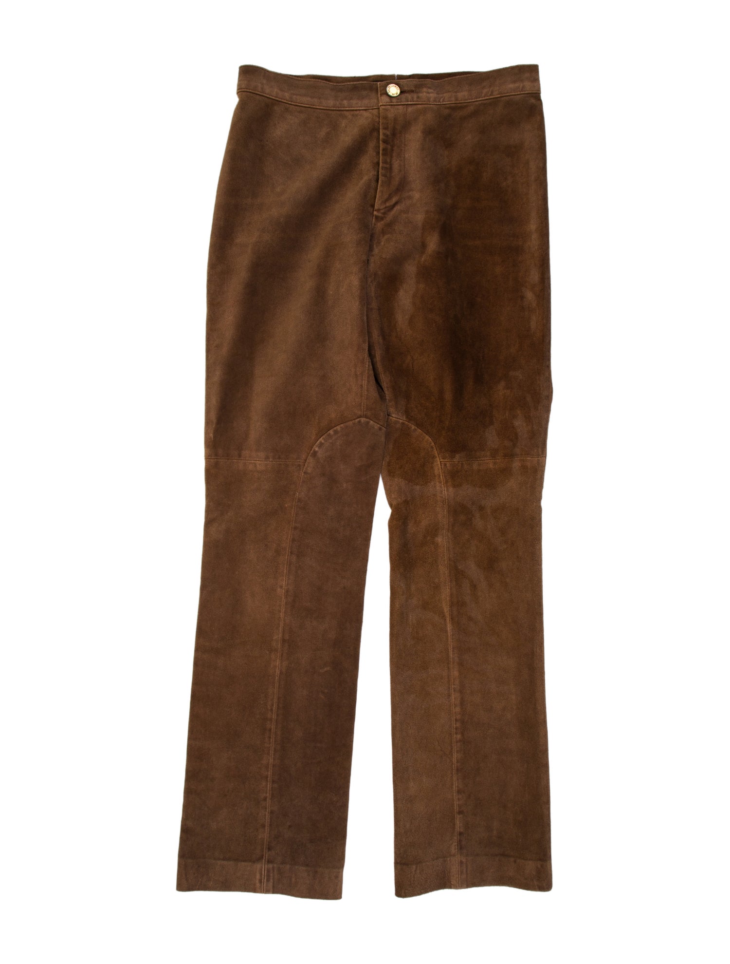 Ralph Lauren Black Label Leather Wide Leg Pants
