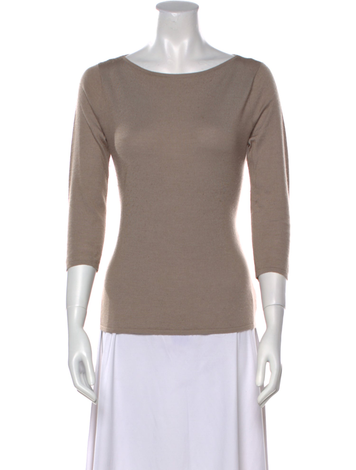 Ralph Lauren Black Label Cashmere Bateau Neckline Sweater