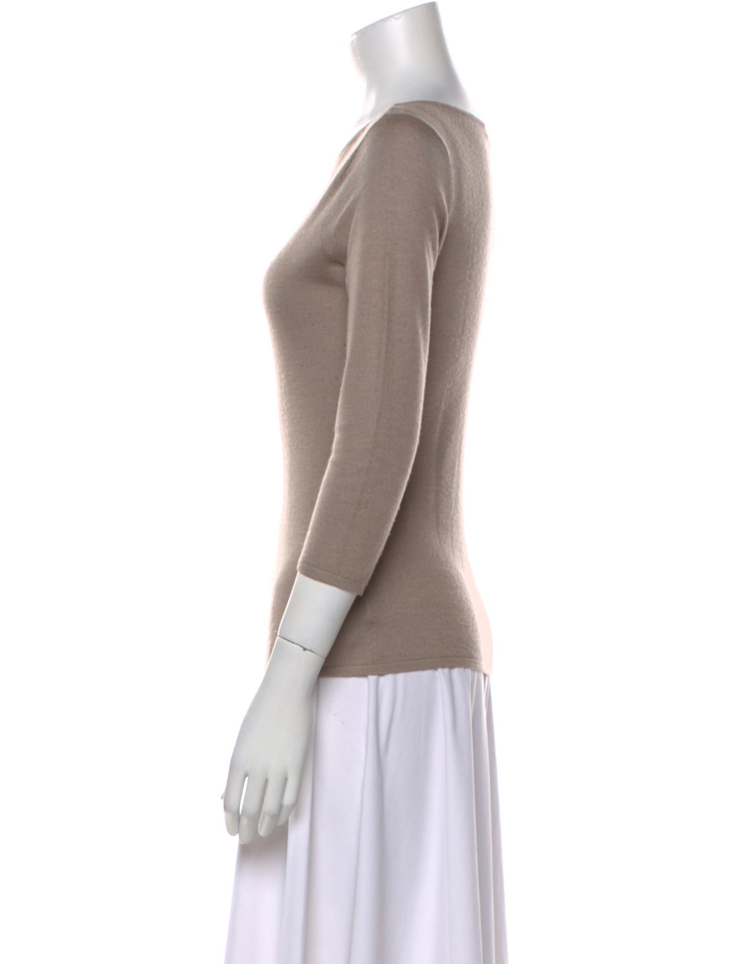 Ralph Lauren Black Label Cashmere Bateau Neckline Sweater