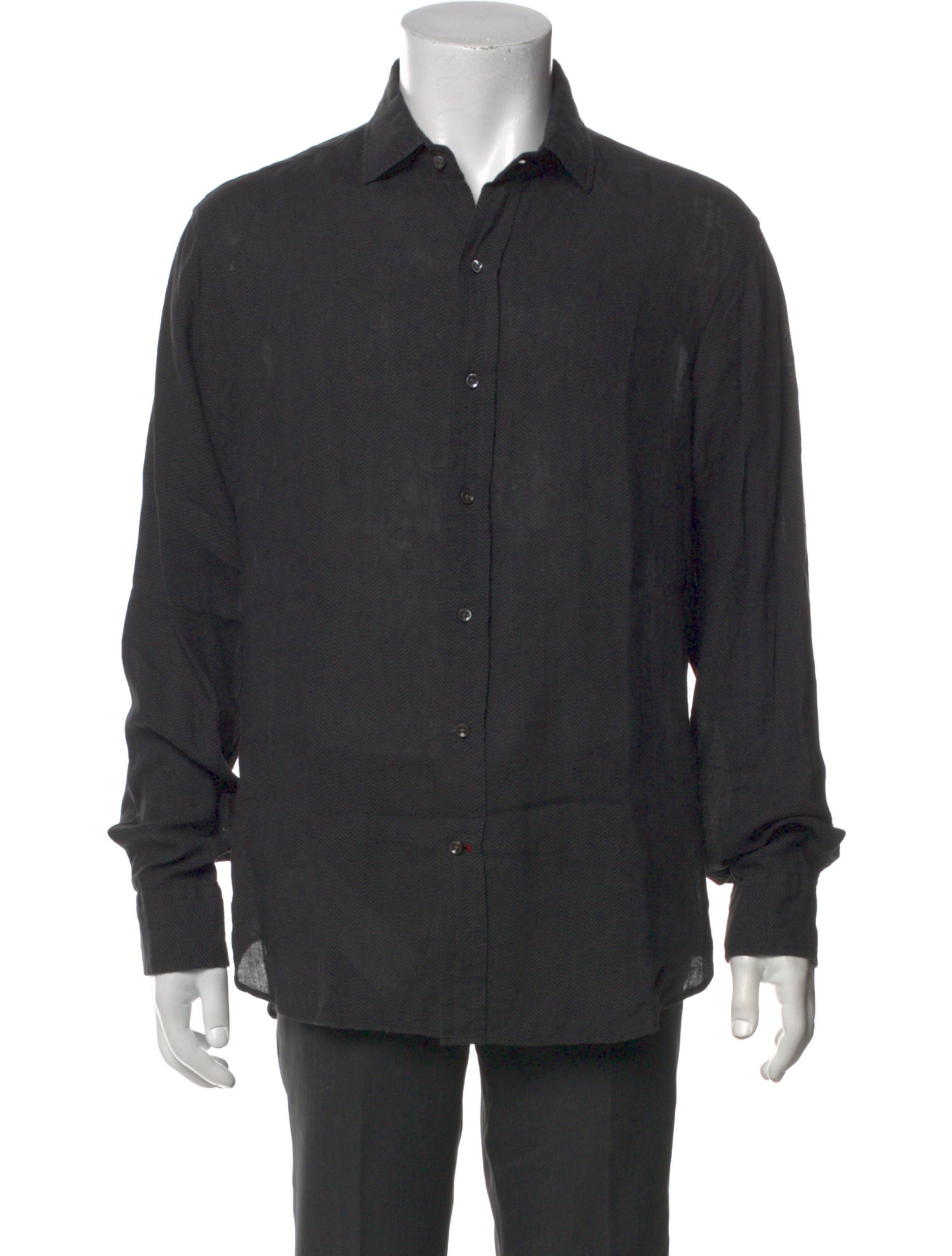 Ralph Lauren Black Label Linen Long Sleeve Shirt