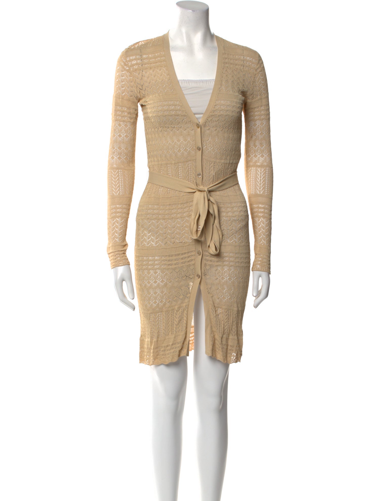 Ralph Lauren Black Label V-Neck Knee-Length Dress