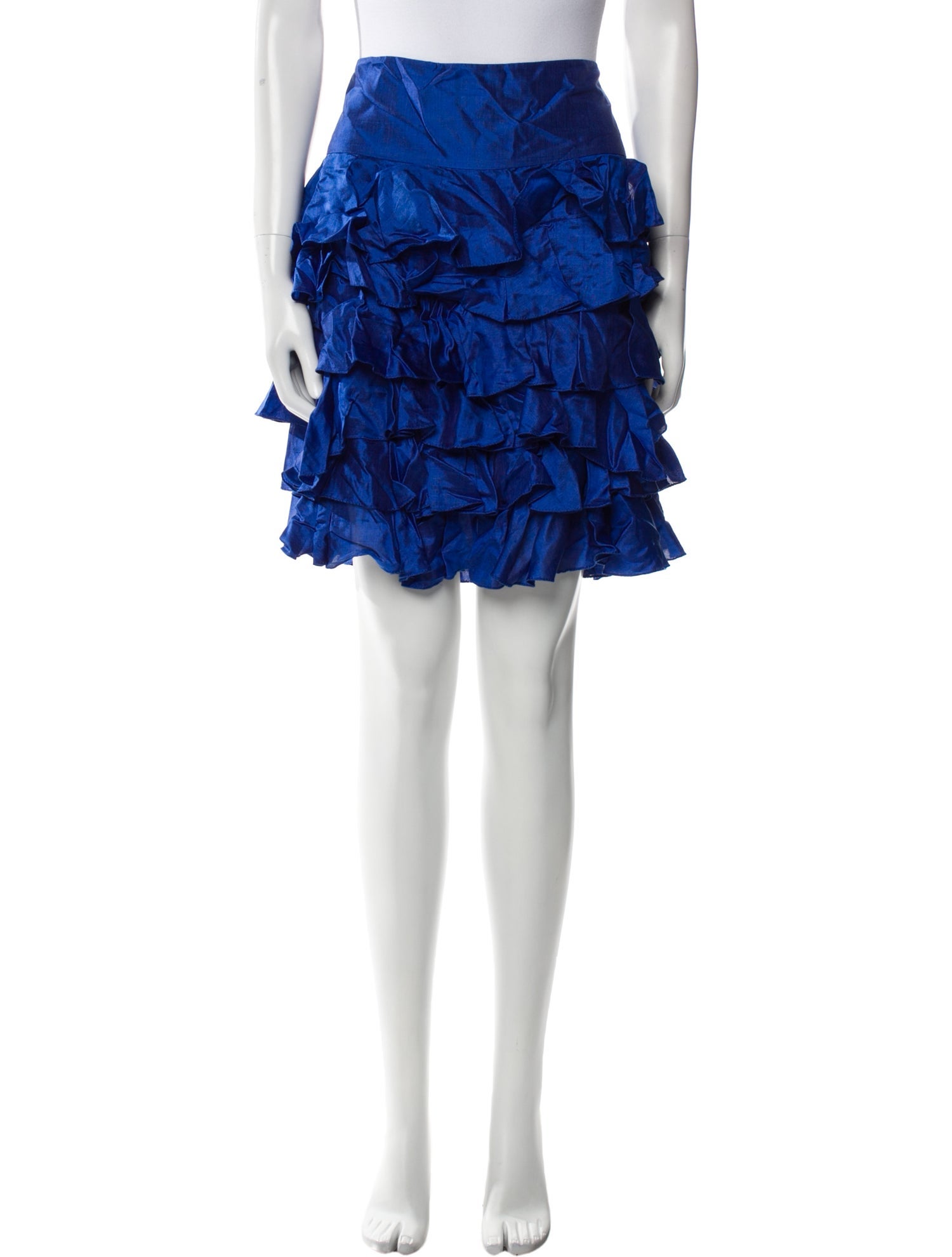 Ralph Lauren Black Label Silk Knee-Length Skirt