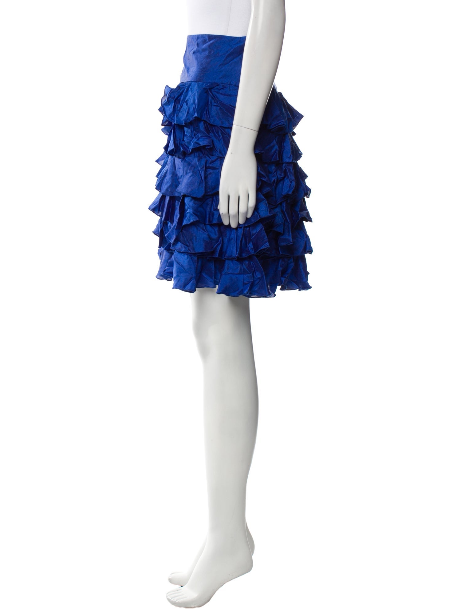 Ralph Lauren Black Label Silk Knee-Length Skirt