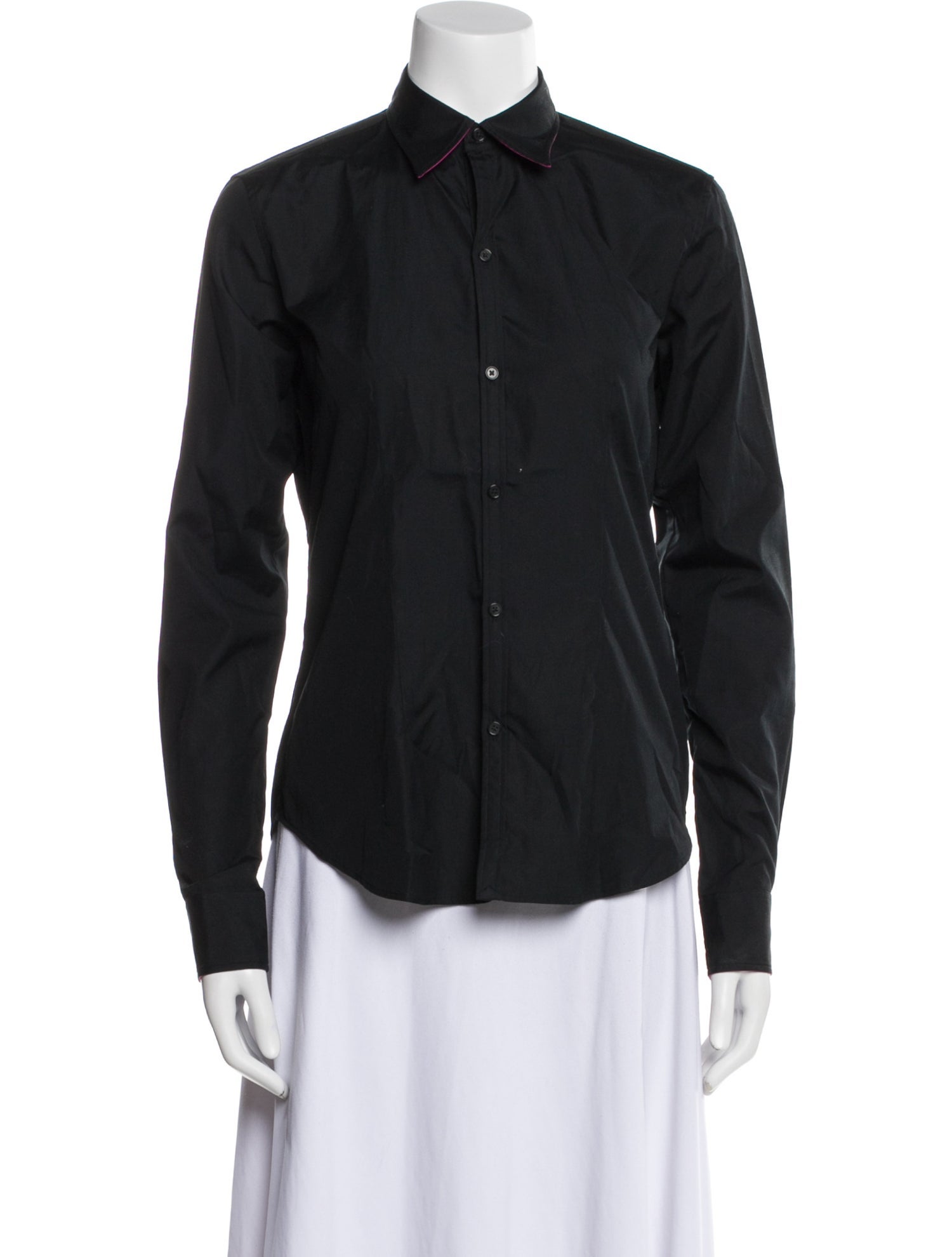 Ralph Lauren Black Label Long Sleeve Button-Up Top