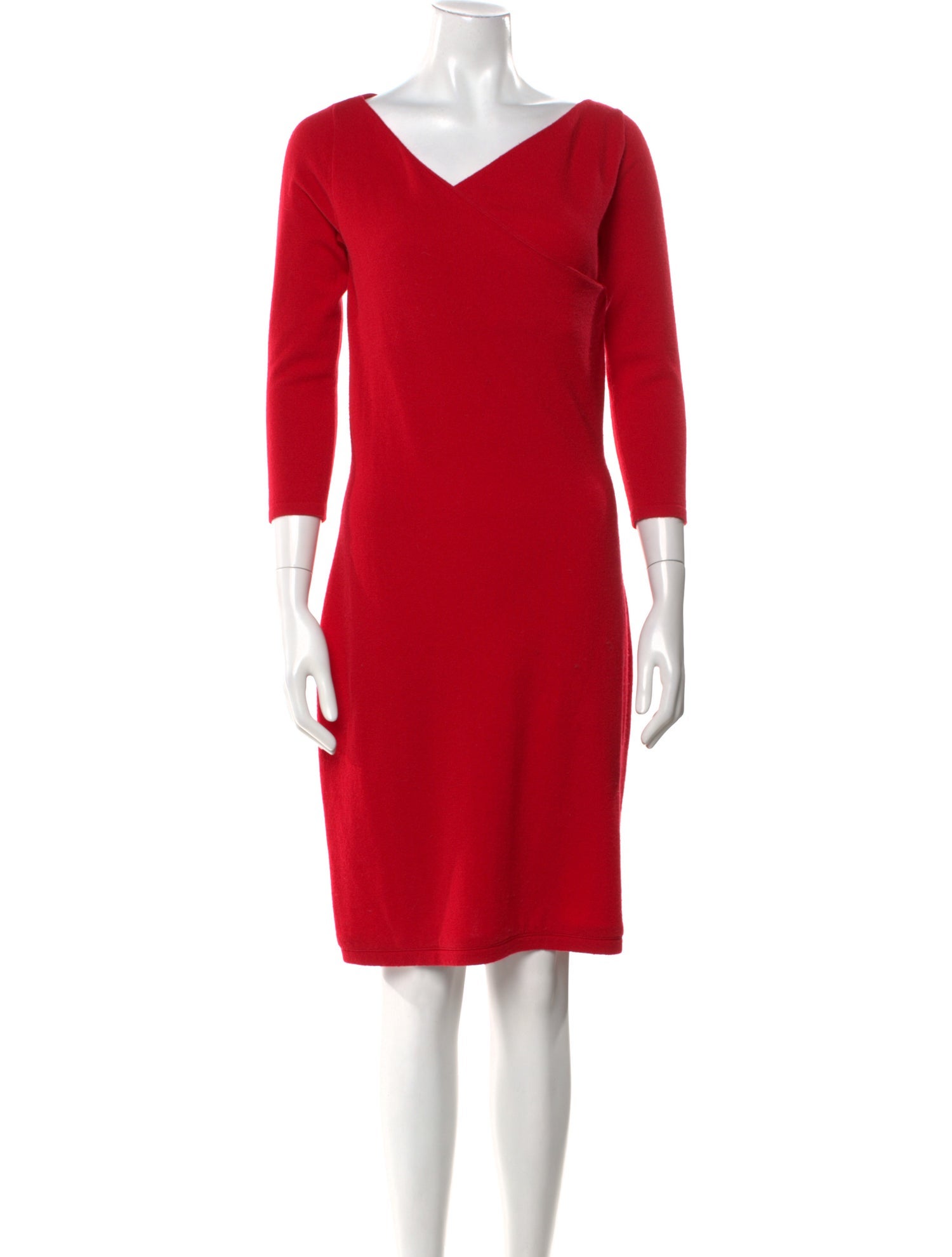 Ralph Lauren Black Label Cashmere Knee-Length Dress