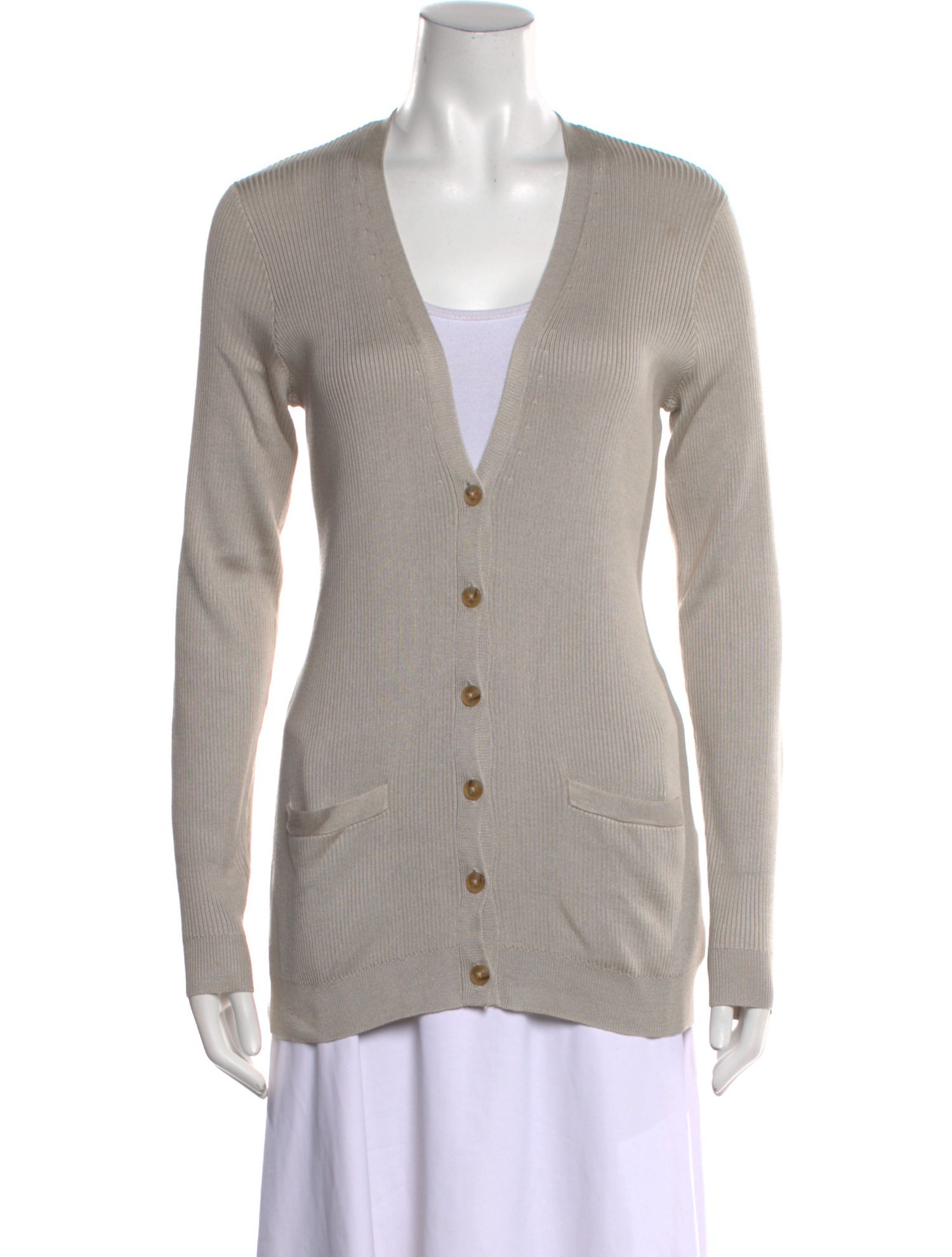 Ralph Lauren Black Label Silk V-Neck Sweater