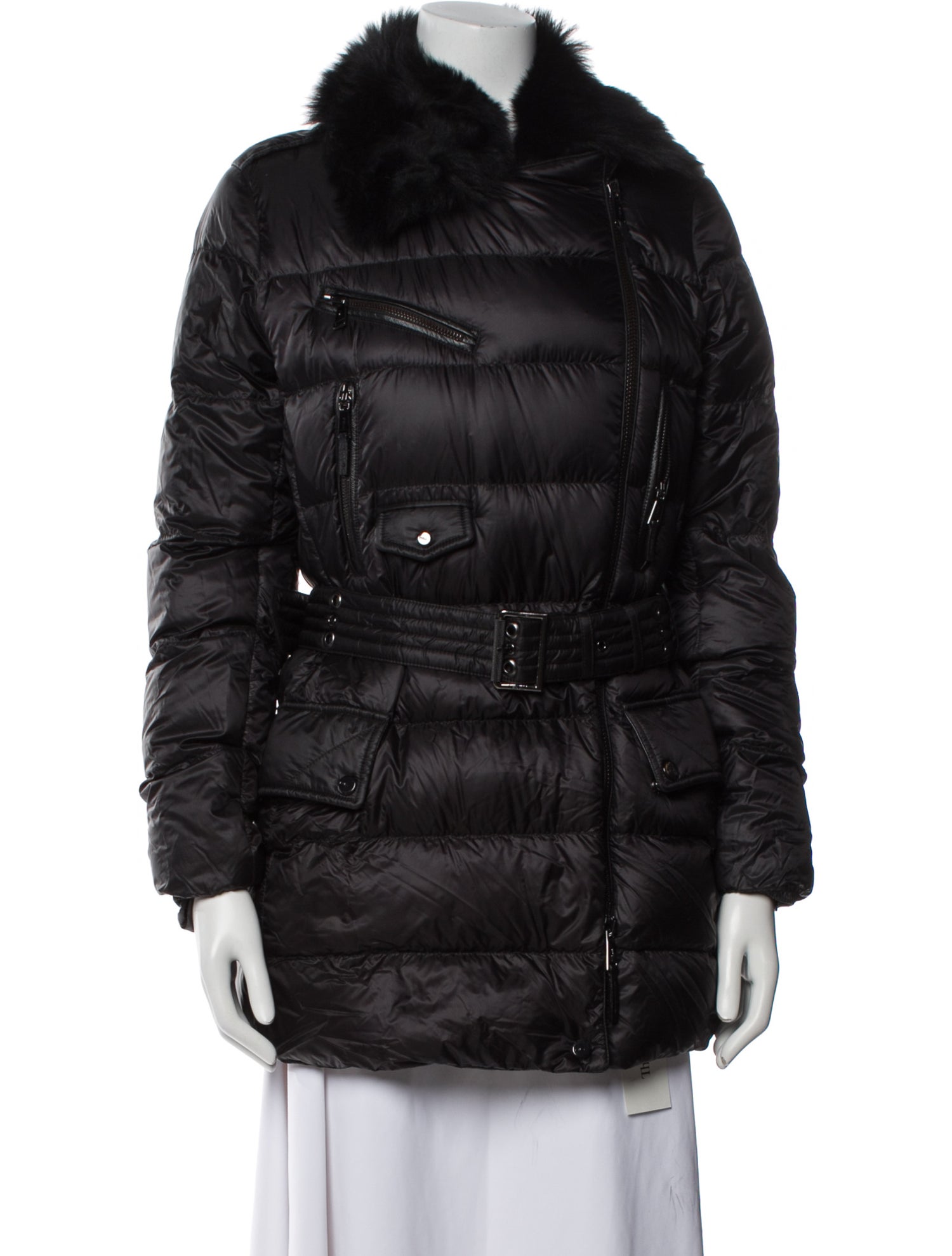 Ralph Lauren Black Label Nylon Fur Coat