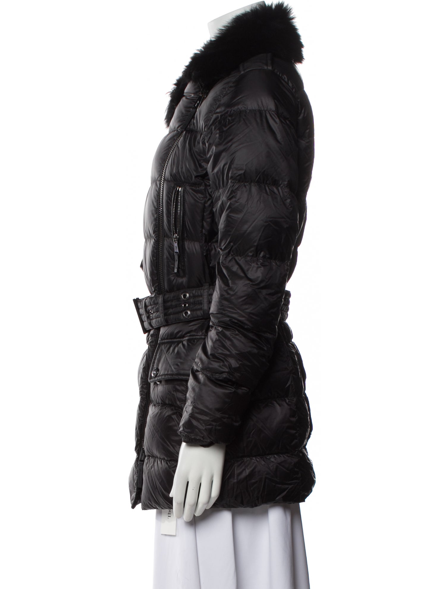 Ralph Lauren Black Label Nylon Fur Coat