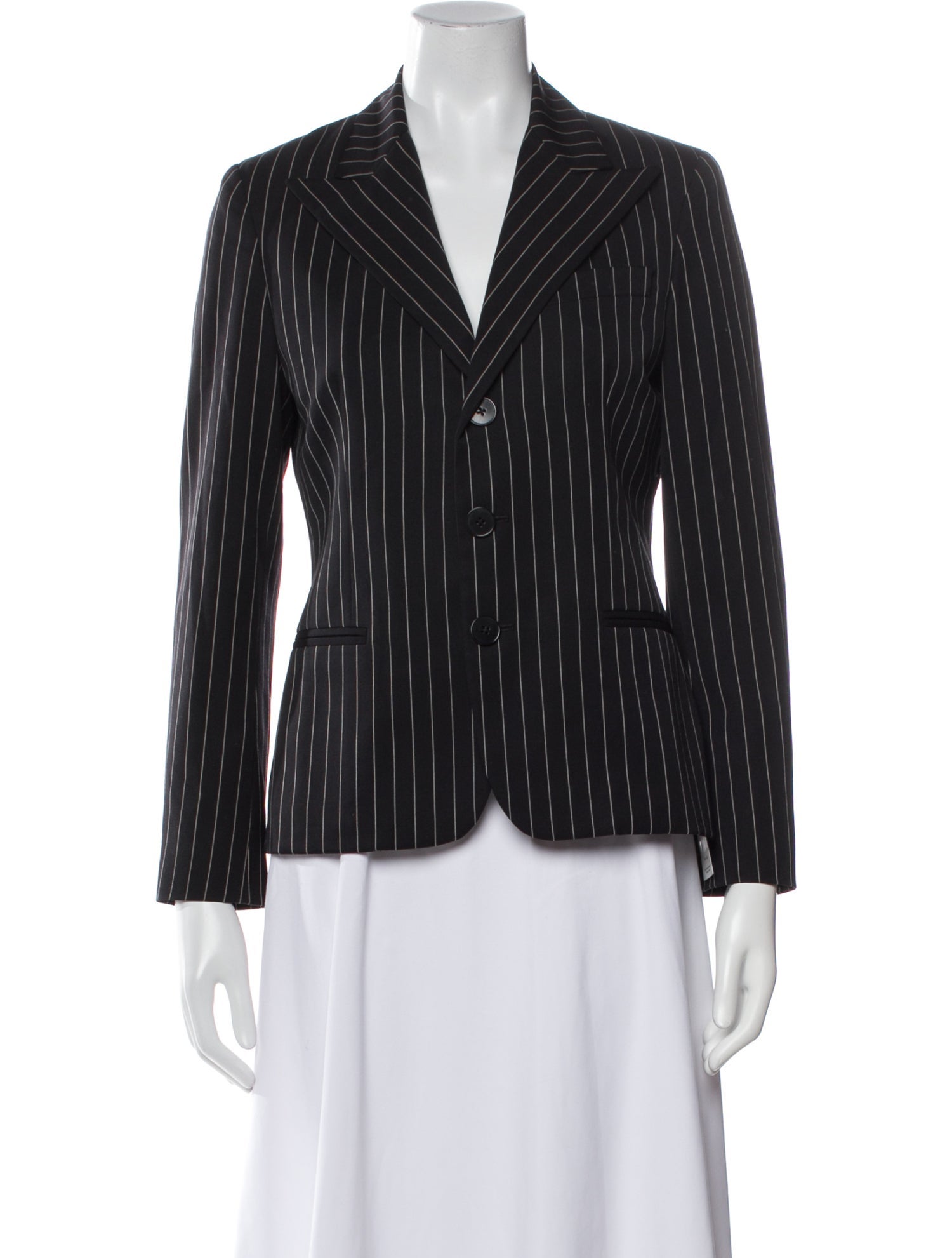 Ralph Lauren Black Label Wool Striped Blazer