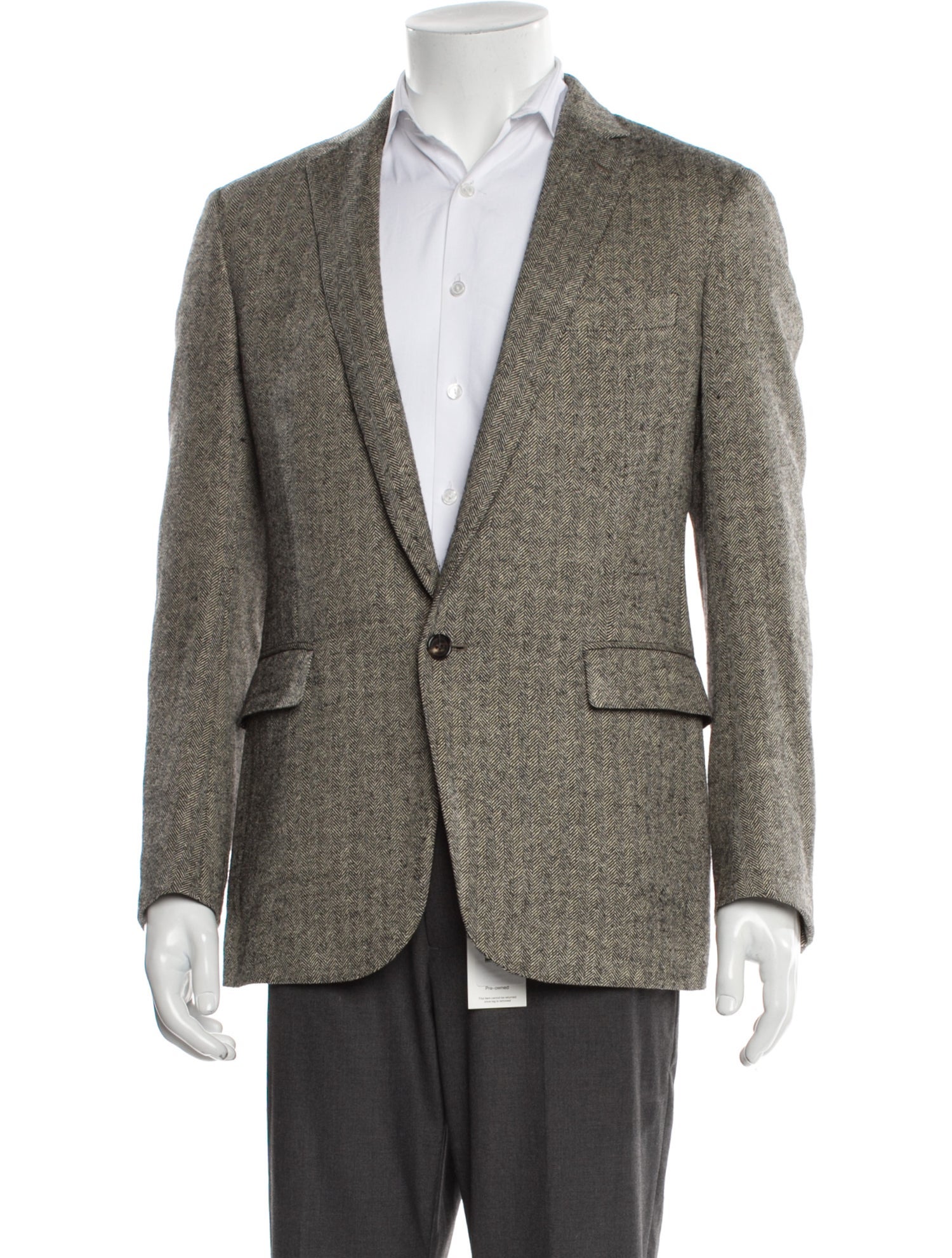 Ralph Lauren Black Label Wool Printed Blazer