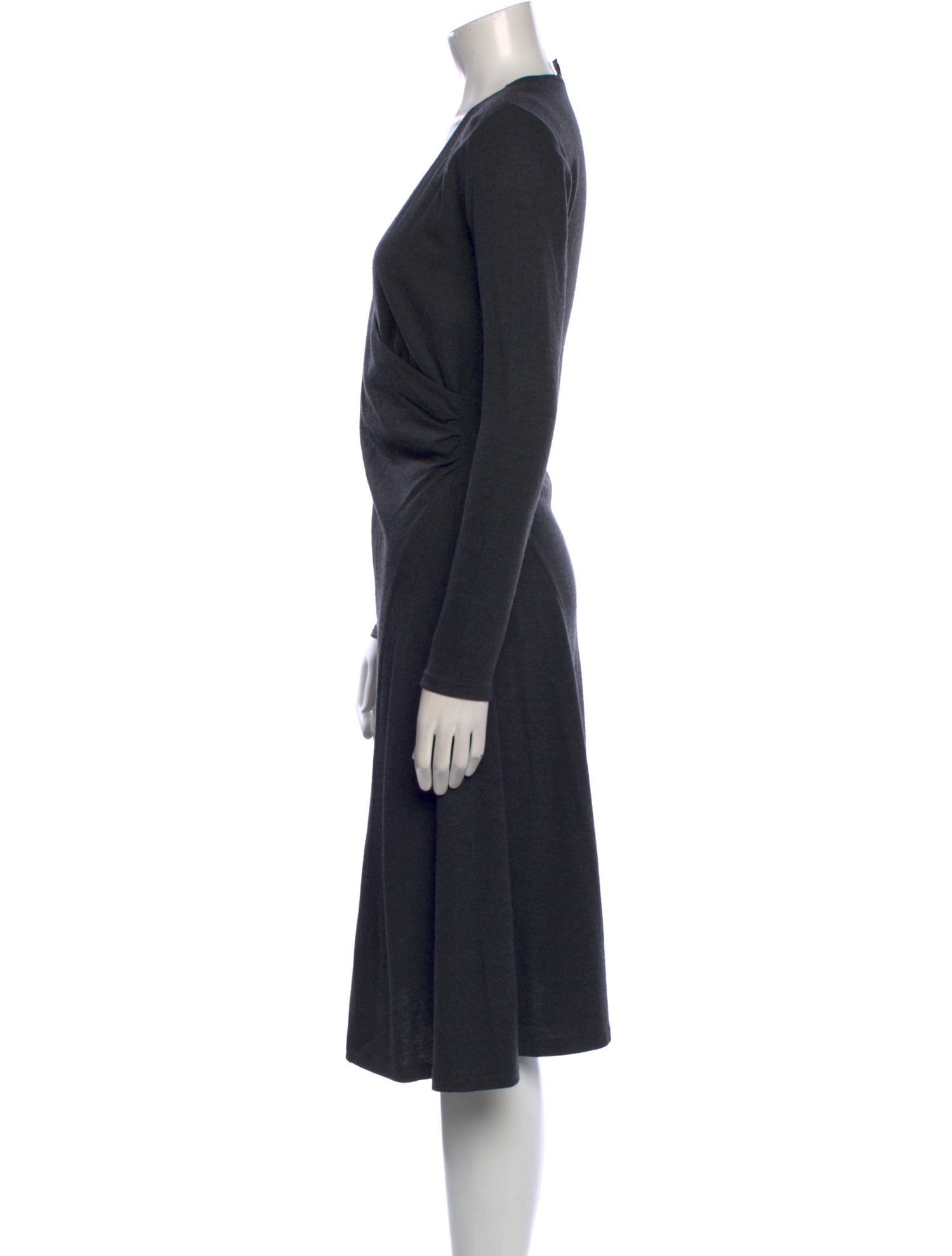Ralph Lauren Black Label Wool Midi Length Dress