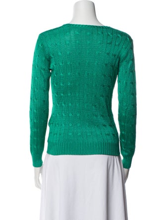 Ralph Lauren Black Label Silk V-Neck Sweater